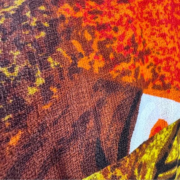 Vintage 60's Royal Hawaiian Shirt Tribal Button Up Barkcloth Mens Size Small - Picture 9 of 13